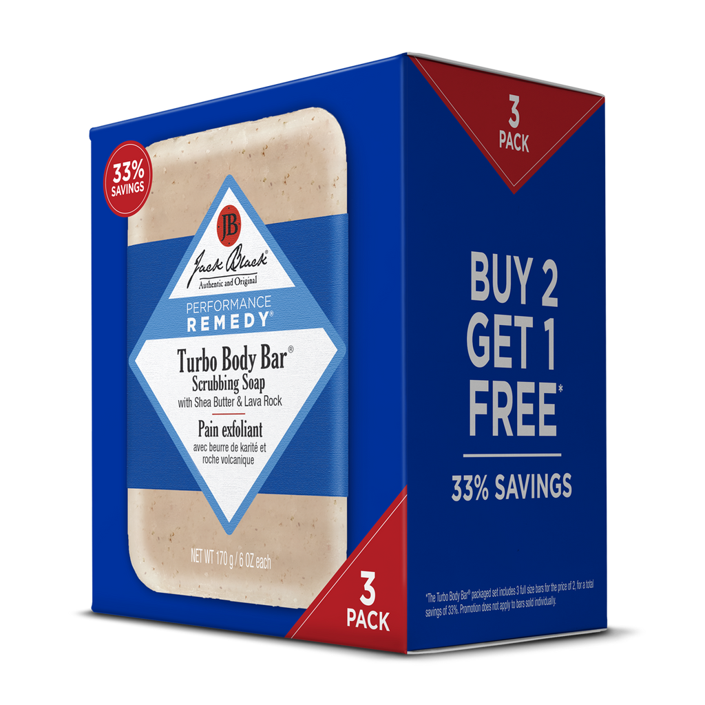Turbo Body Bar® Scrubbing Soap. 3-pack